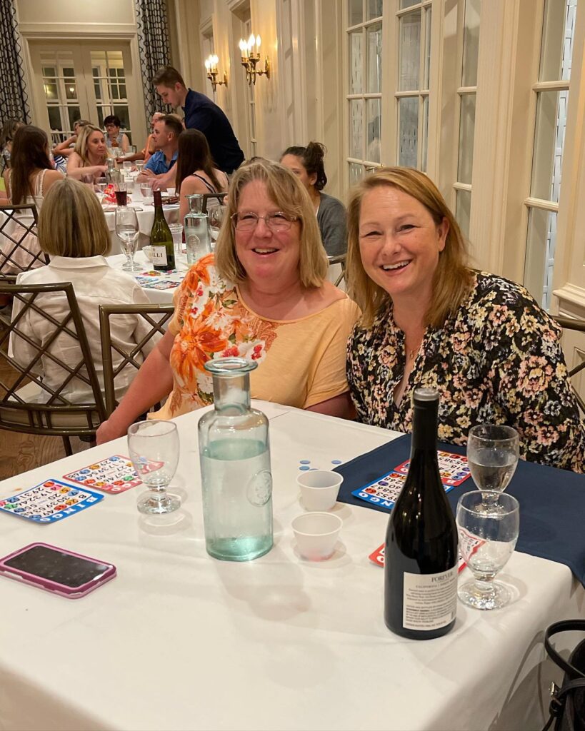 Friends enjoying a private party at Shuttle Meadow Country Club